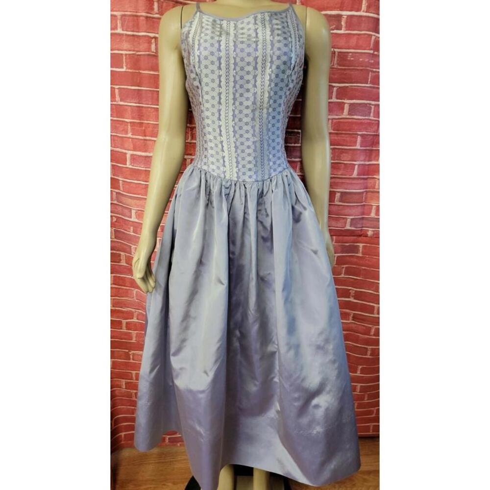 JESSICA MCCLINTOCK GUNNE SAX Vintage  MILLENNIUM 2000 Sz 7 MADE IN USA PROM #CB4